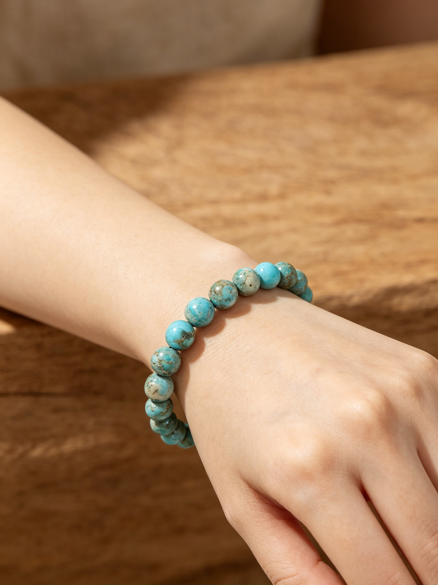 Turquoise Bliss Unisex Stacking Bracelet | Bohemian Natural Stone & Blue Beads