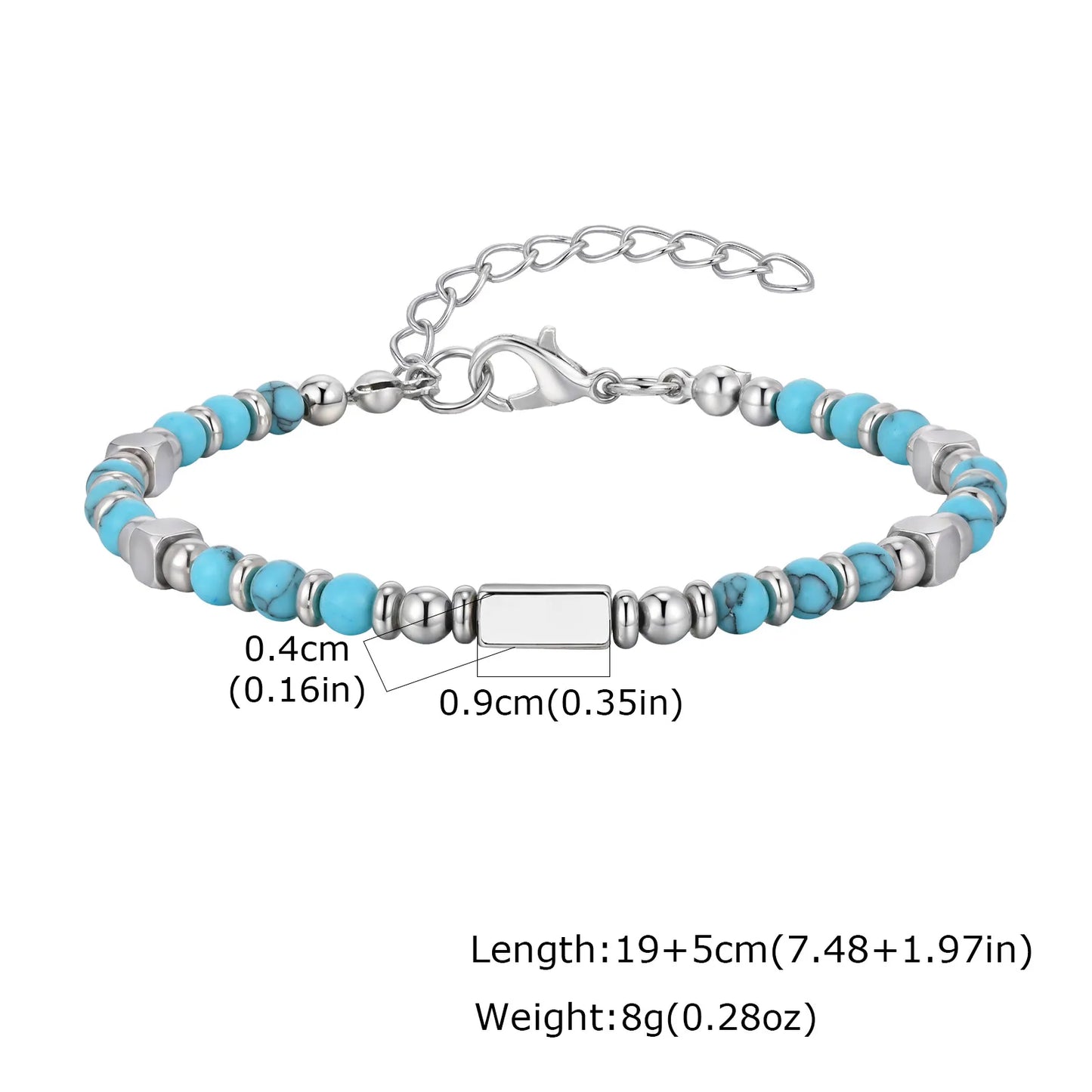 Tiger Eye Bracelet | Unique Beaded Design with Stainless Steel for Men & Women
