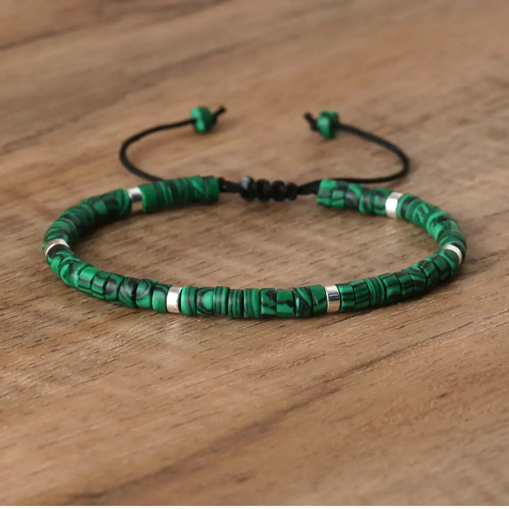 Boho Bliss Natural Stone Beaded Bracelet | Adjustable Gemstone Jewelry for Effortless Style
