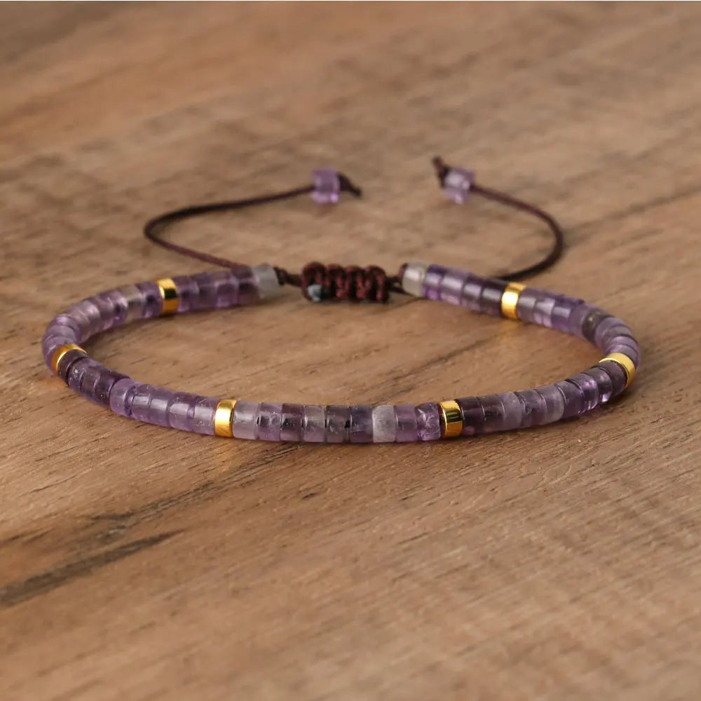 Boho Bliss Natural Stone Beaded Bracelet | Adjustable Gemstone Jewelry for Effortless Style