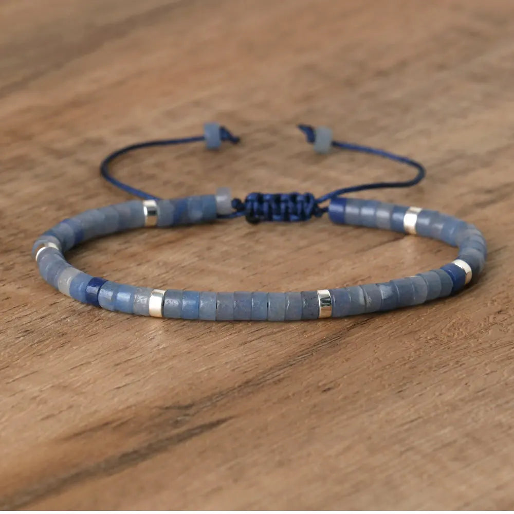 Boho Bliss Natural Stone Beaded Bracelet | Adjustable Gemstone Jewelry for Effortless Style