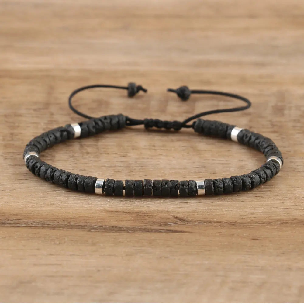 Boho Bliss Natural Stone Beaded Bracelet | Adjustable Gemstone Jewelry for Effortless Style