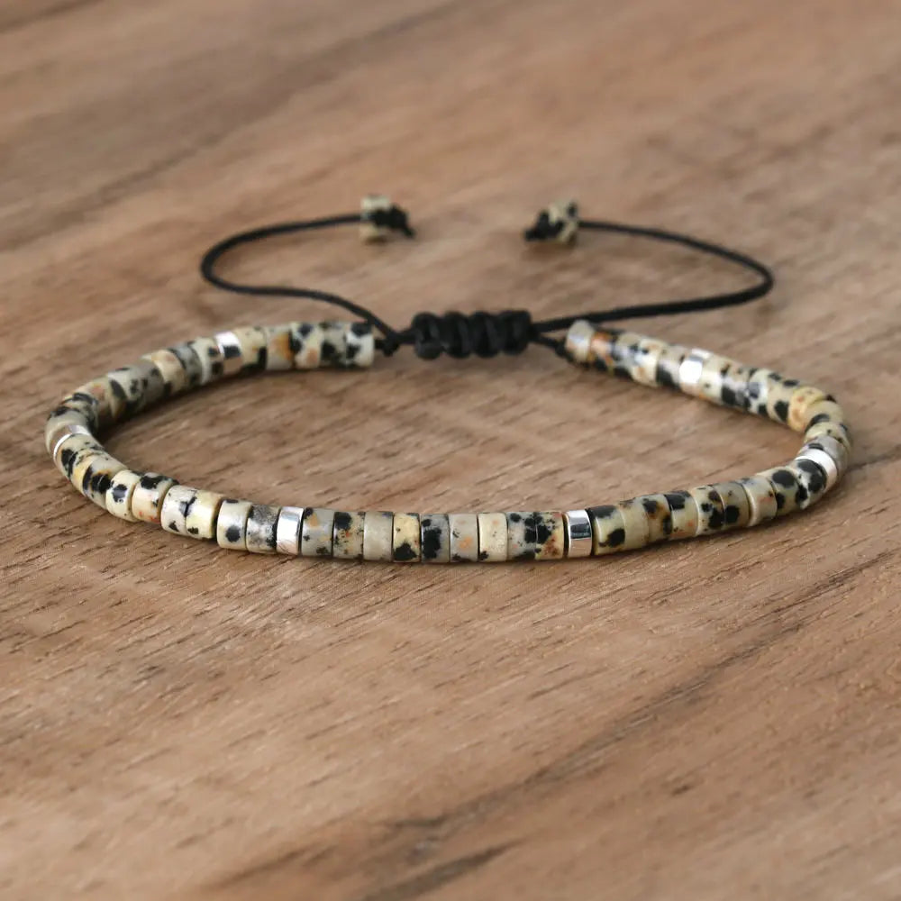 Boho Bliss Natural Stone Beaded Bracelet | Adjustable Gemstone Jewelry for Effortless Style